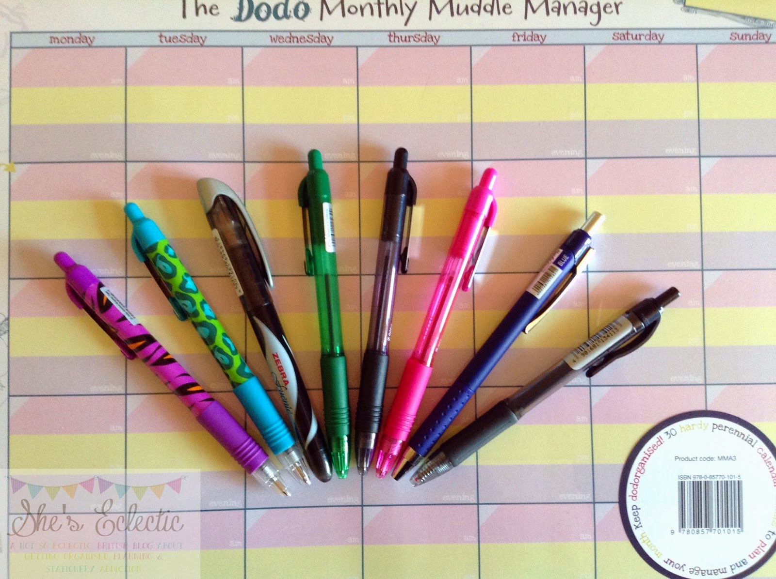 She's Eclectic Pen and pencil day Zebra pens giveaway *now closed*