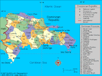 Map of The Dominican Republic