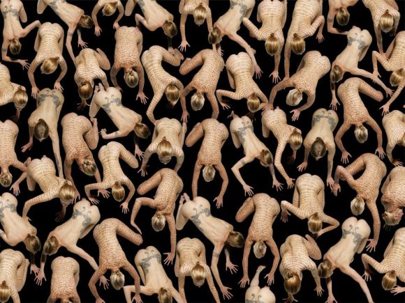 claudia rogge fotografia multidões nuas peladas corpos