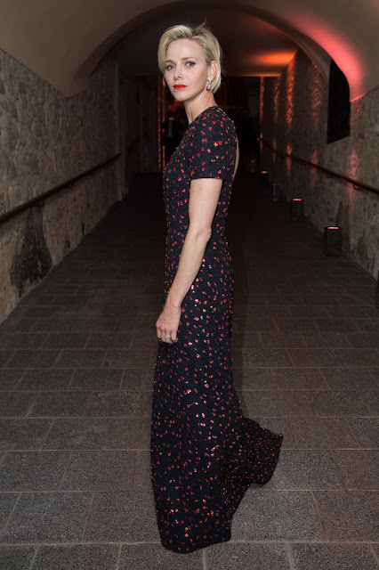 Princess Charlene backless Dior dress Princess Grace Awards 2015