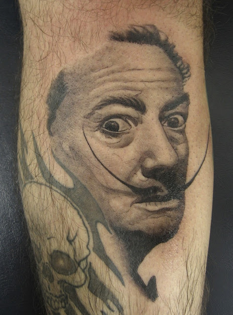 salvador dali tattoo. salvador dali tattoos.