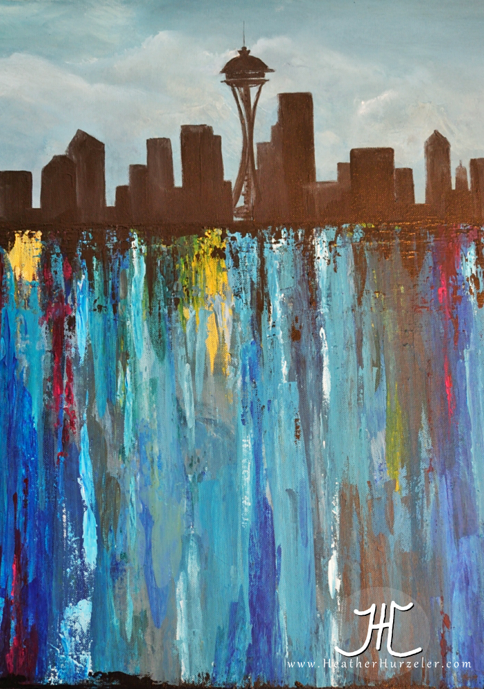Hurzeler Photography the Blog. Skyline {Seattle} Painting