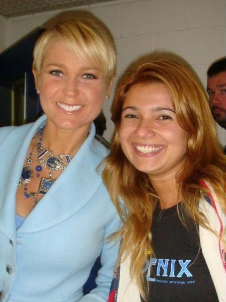 Produtora Cintia Rodrigues e Xuxa