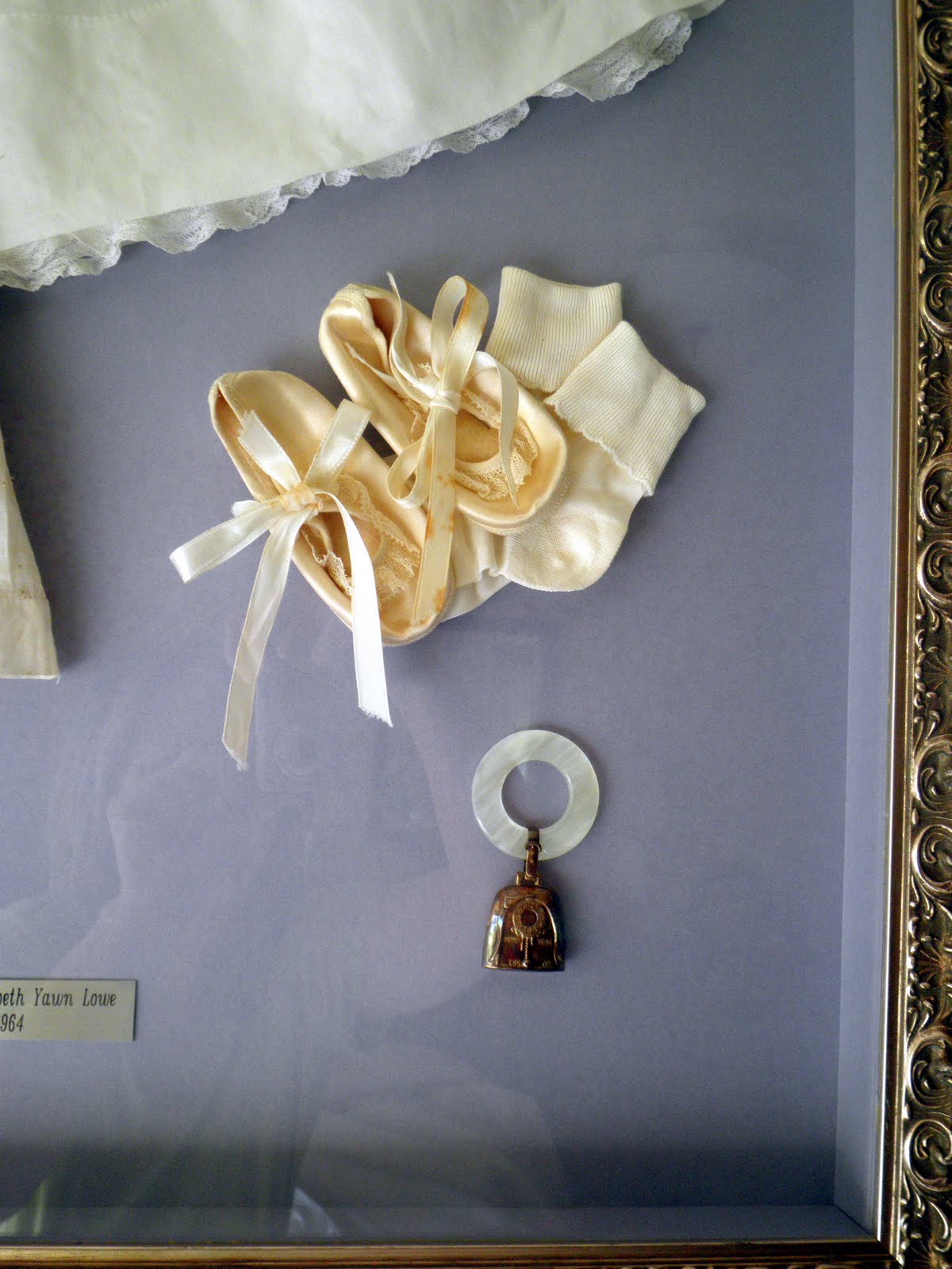 Everything Beautiful In Its Time Displaying Baby Dresses In A Shadow Box