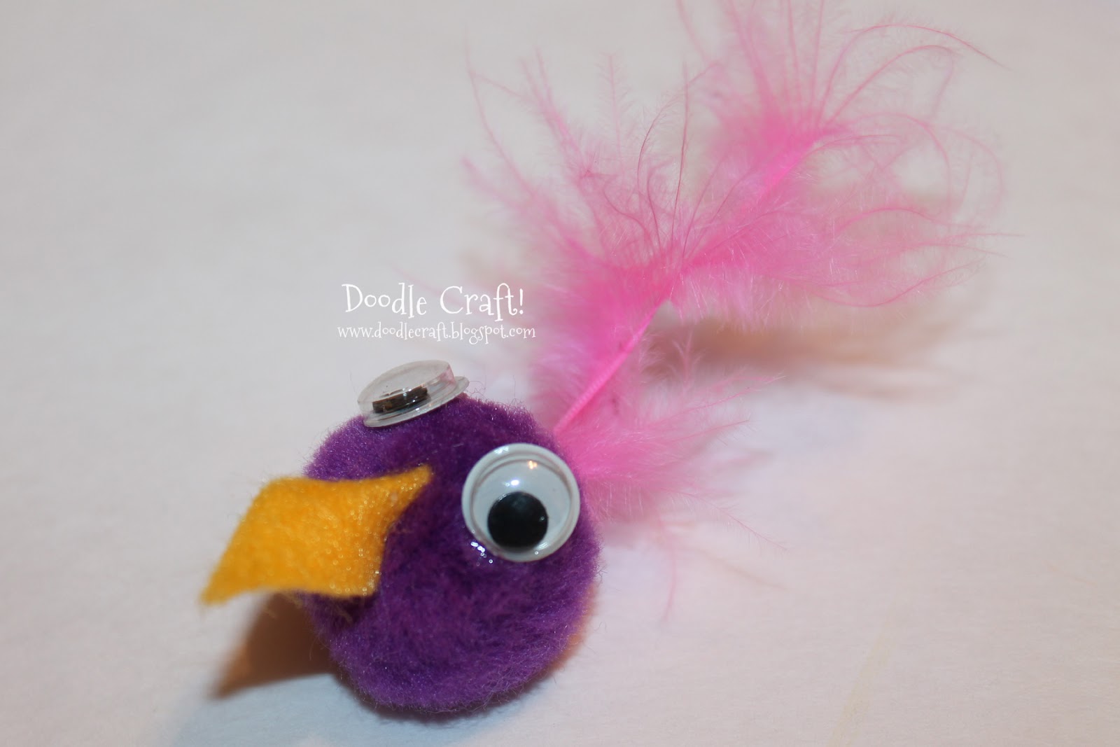 Doodlecraft Easy Silly Bird DIY tutorial!
