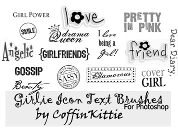 text brushes