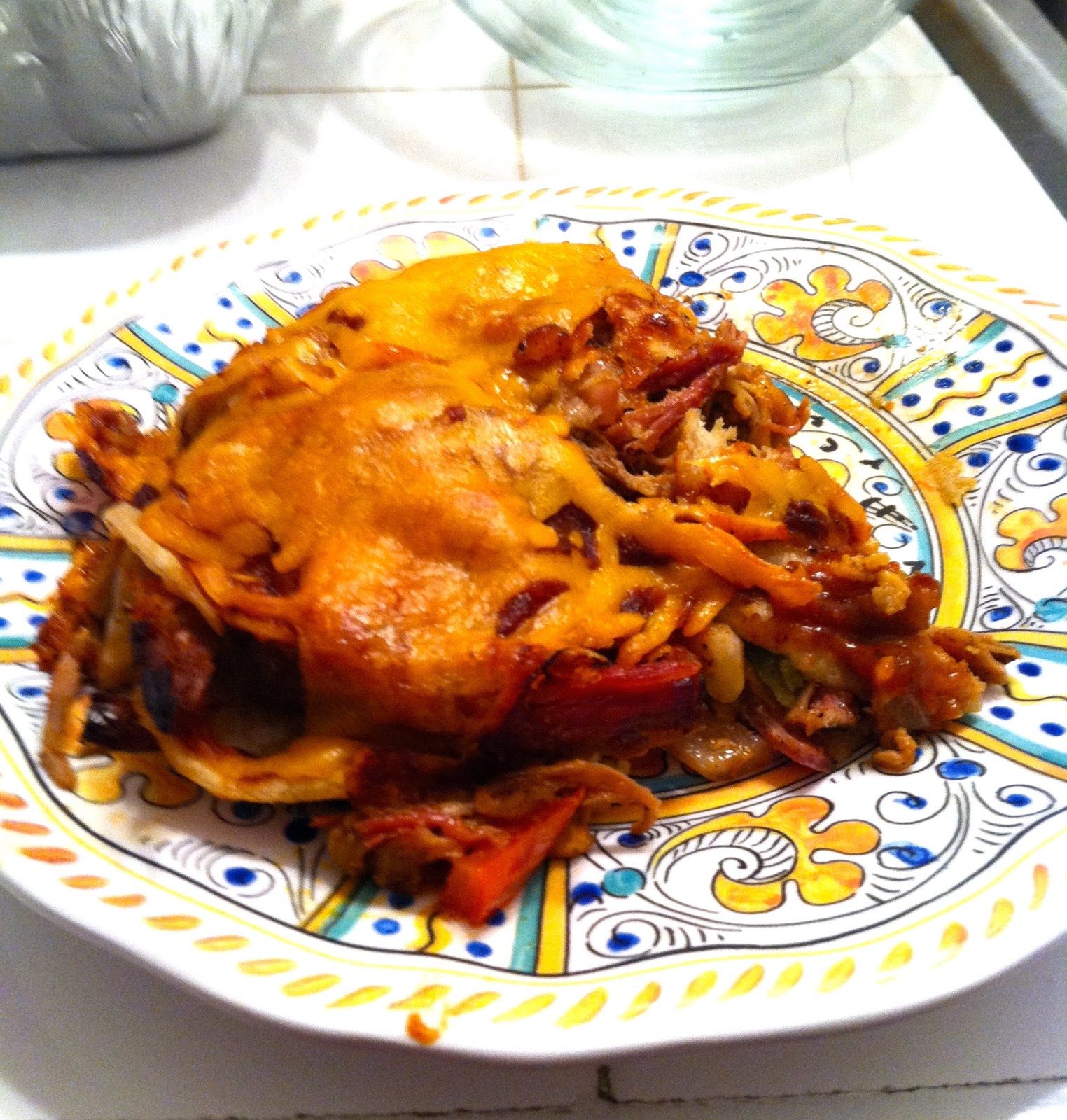 little kitchie bbq tortilla casserole