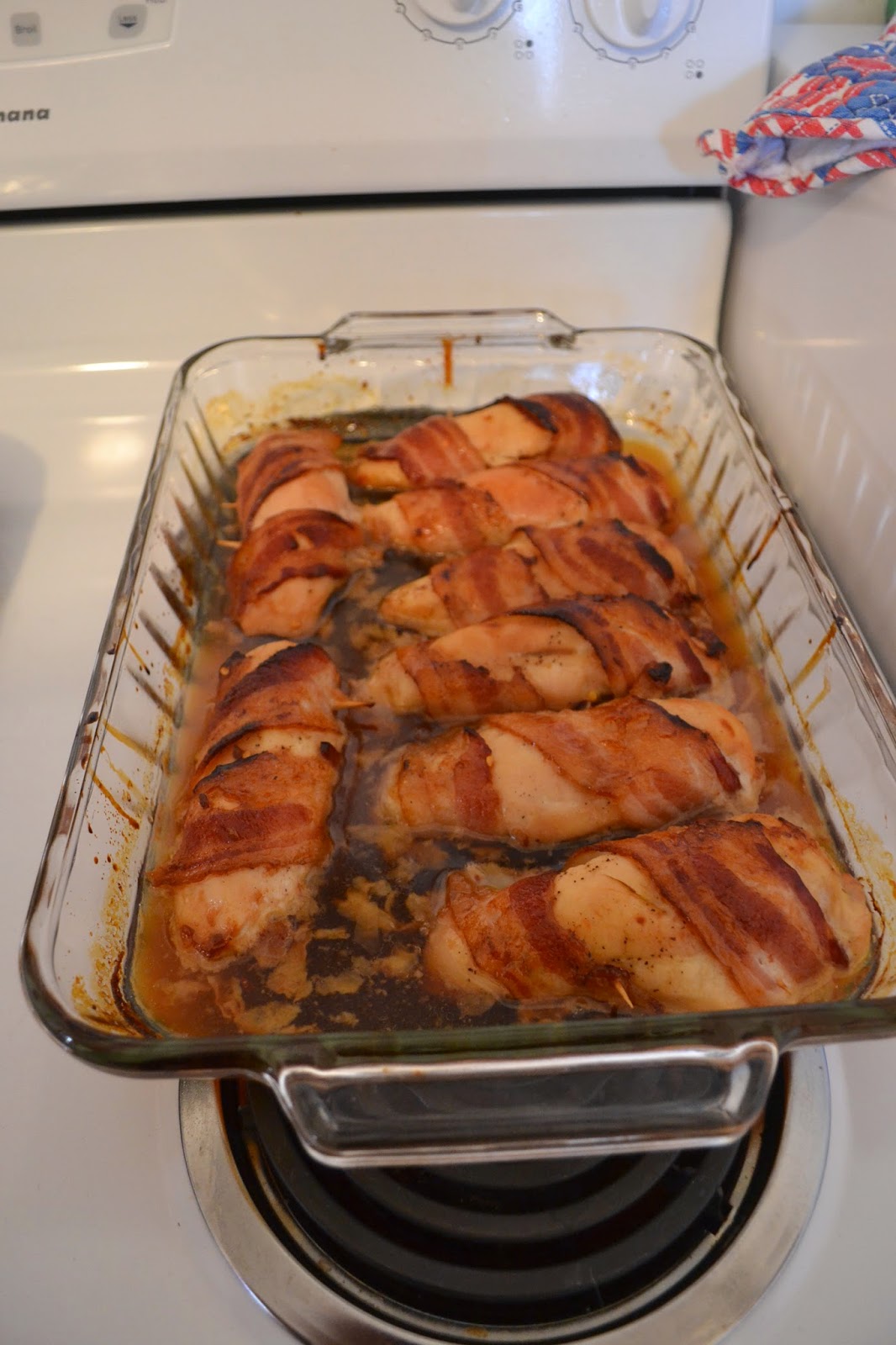 Simple Cooking With Ashleigh Bacon Wrapped Honey Glazed Chicken Breast