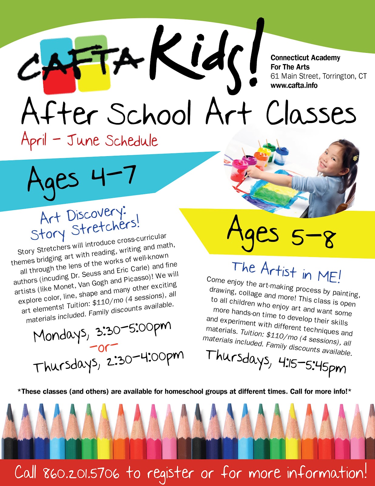 Valley Christian Preschool AfterSchool Art Classes!