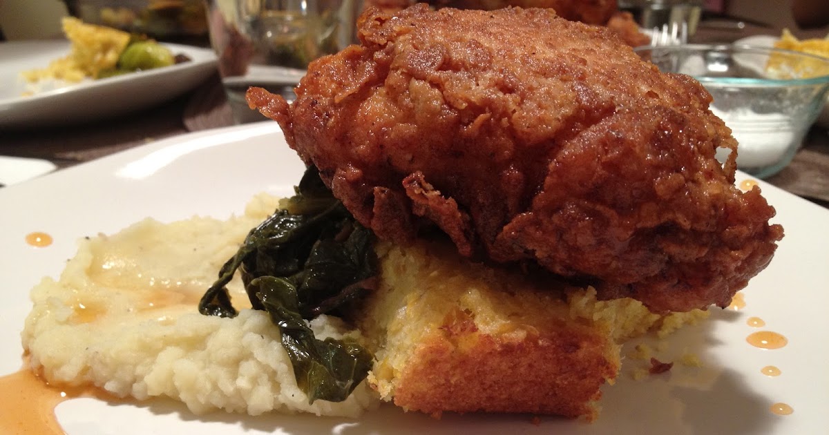 ROCK THIS ONION Soul Food Fried Chicken, Braised Collard Greens, Corn