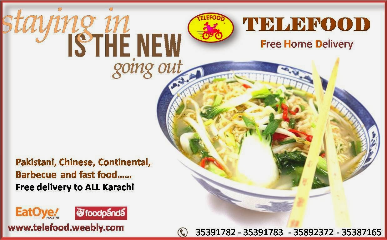 Food home delivery restaurants and outlets in Karachi