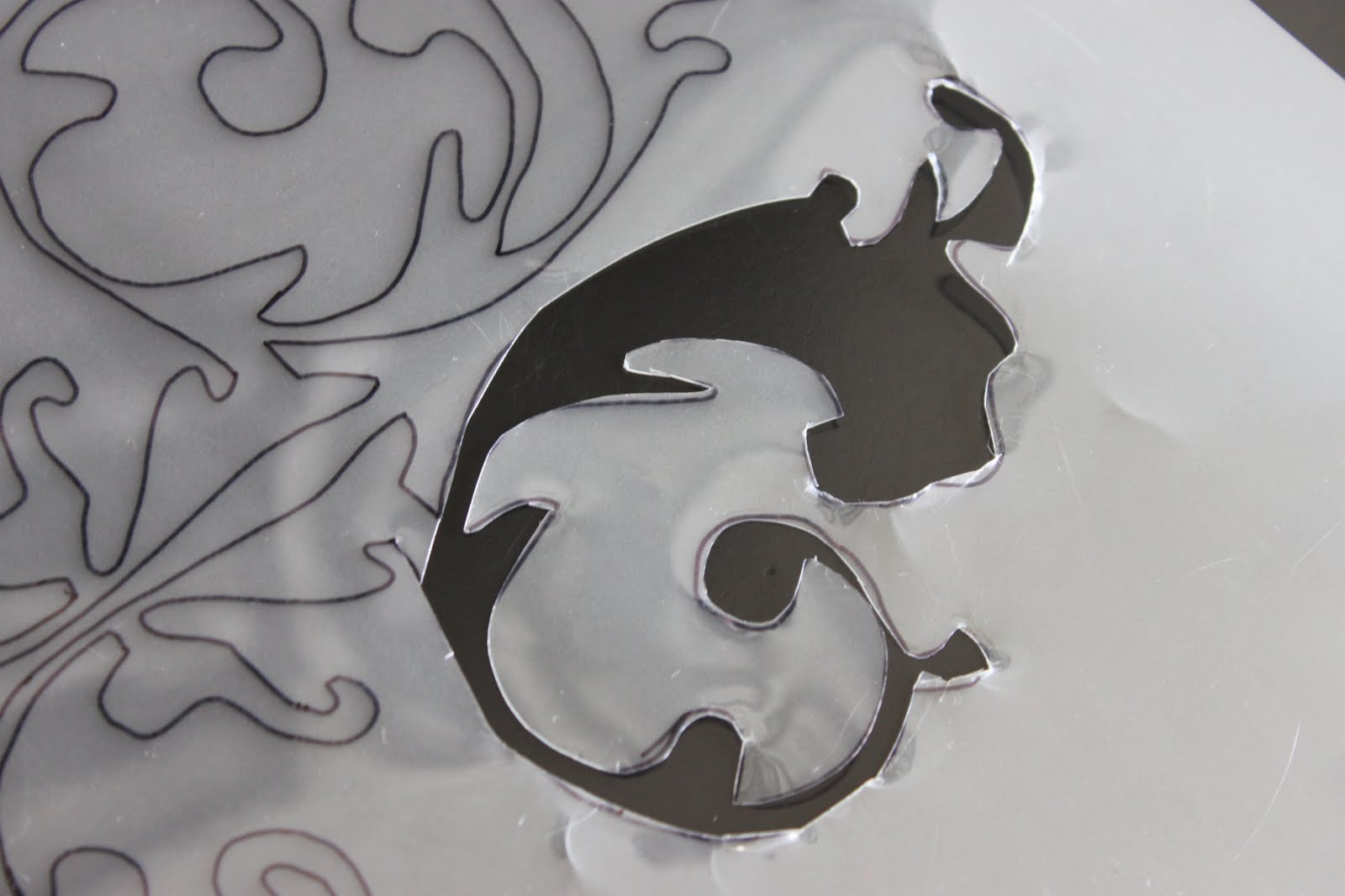 a little of this, a little of that Stencil your own Window Treatments