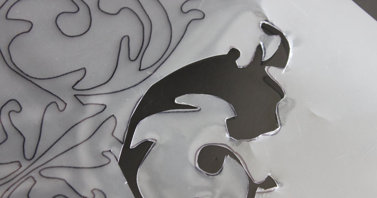 a little of this, a little of that Stencil your own Window Treatments