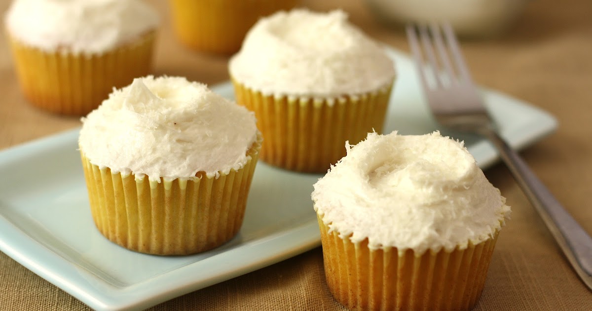 Hummingbird Bakery Coconut and Pineapple Cupcakes, High