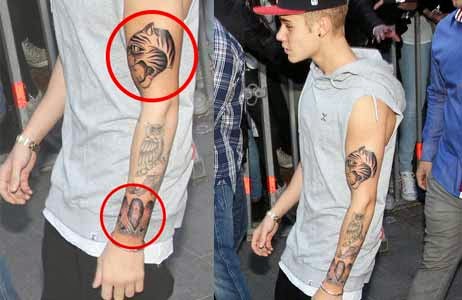 GAMBAR TATO BARU JUSTIN BIEBER GAMBAR TATO BARU JUSTIN BIEBER