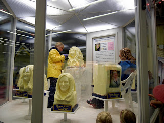 Princess Kay butter sculptures at the Minnesota State Fair in Minneapolis