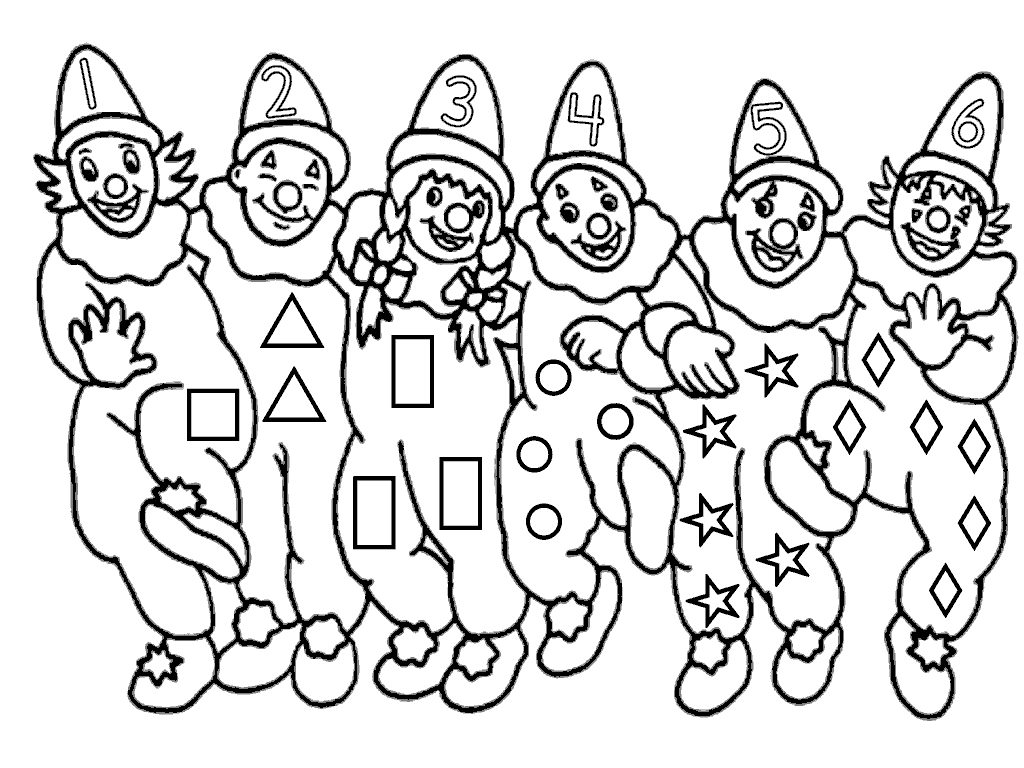 Imagen para colorear de payaso haciendo equilibrio sobre una cuerda Imagen para colorear de payaso haciendo equilibrio sobre una cuerda