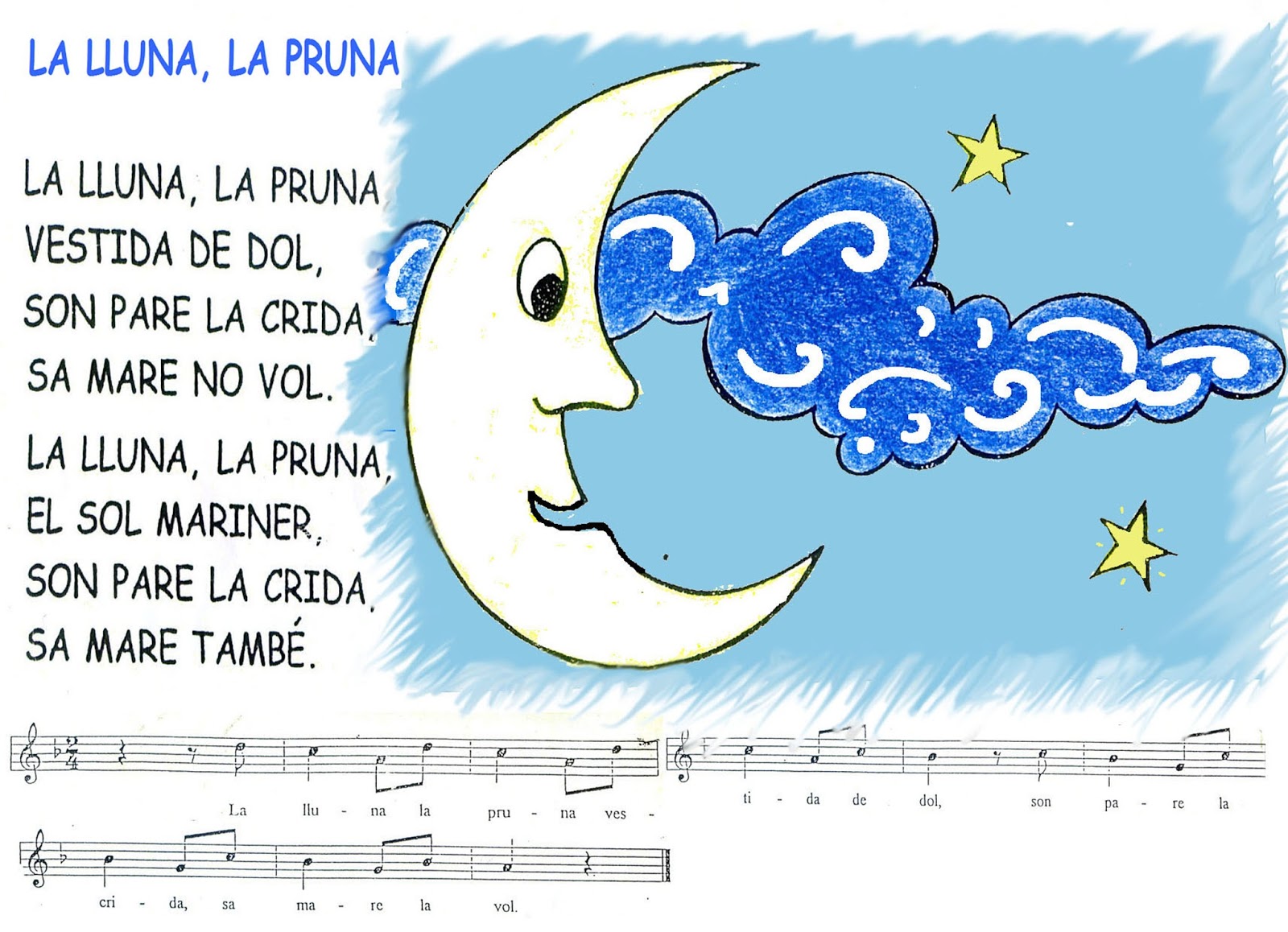 CANTORES INFANTILES: LA LLUNA LA PRUNA