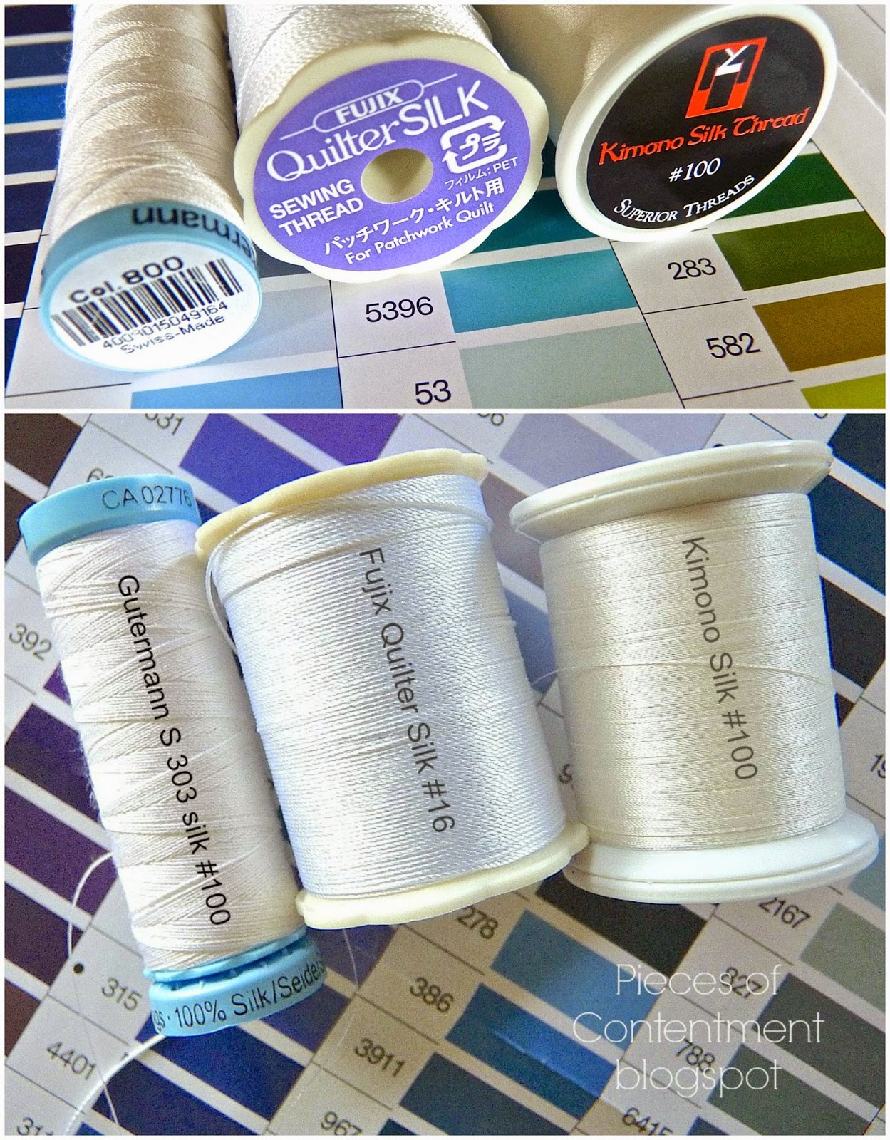 Compare Filament and Spun Silk