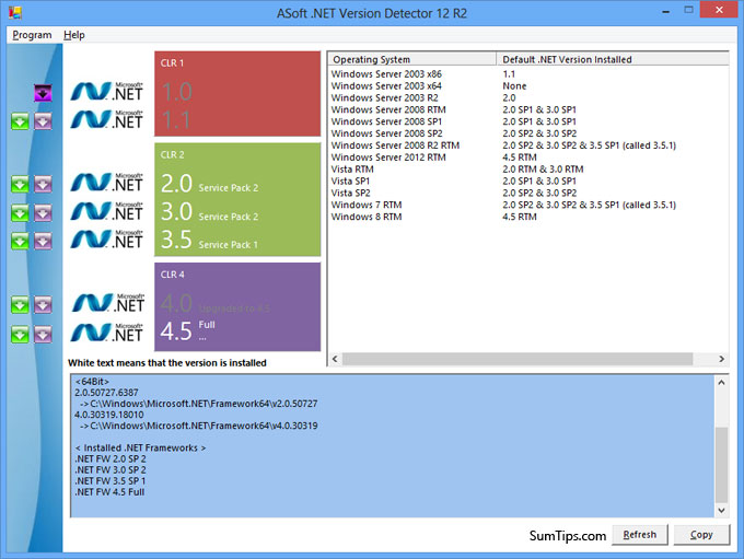 asoft.net version detector