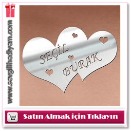 Kişiye Özel Dekoratif Kalpli Ayna Kız arkadaşa doğum günü hediyesi