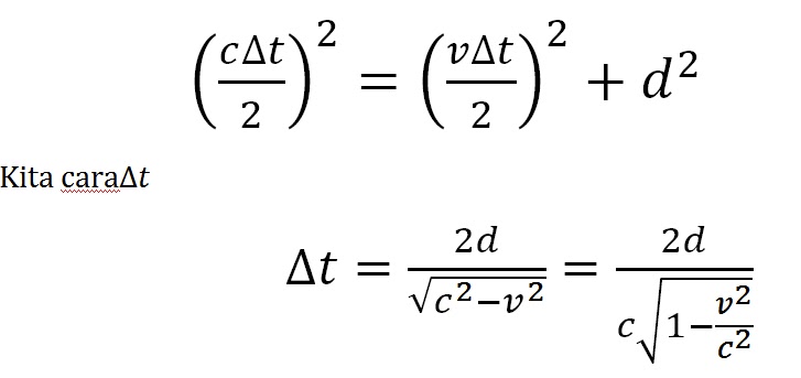 Fisika Universitas Pengembungan Waktu Atau Waktu Dilatasi