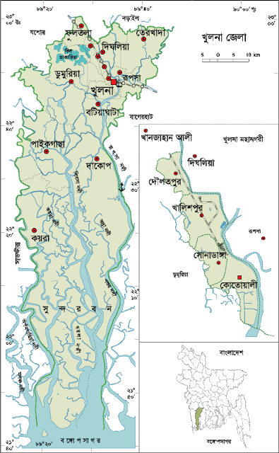 atlas of khulna district