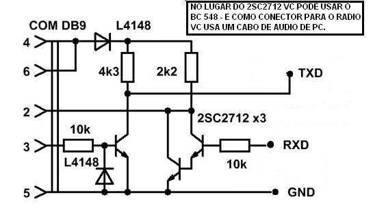 ESQUEMA DE CABO DE PROGRAMAÇÃO PARA O HANNOVER BR-9000