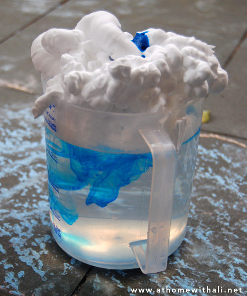 At home with Ali Sensory play with shaving foam