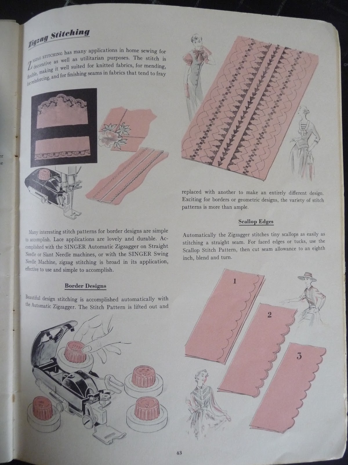 Running Stitches Teaching Little Girls to Sew, Singer Pinking