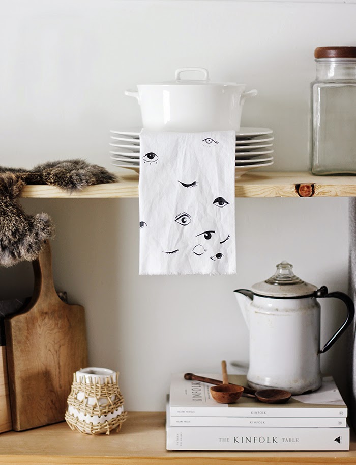 DIY Eye Print Kitchen Towel Poppytalk Bloglovin’