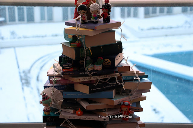 kitap ağacı christmas book tree book tree kitaptan yeni yıl ağacı