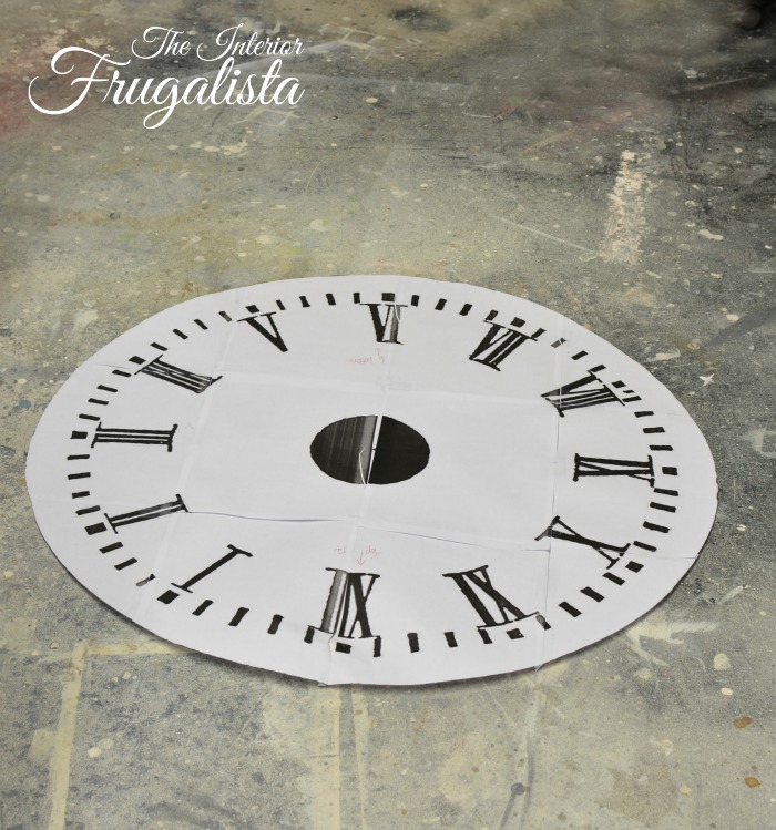 How To Make A Large Rustic Plank Wood Clock | The Interior Frugalista