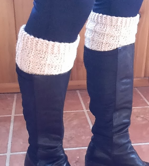 Kriskrafter Free Knit Pattern! 2Needle Boot Toppers / Cuffs