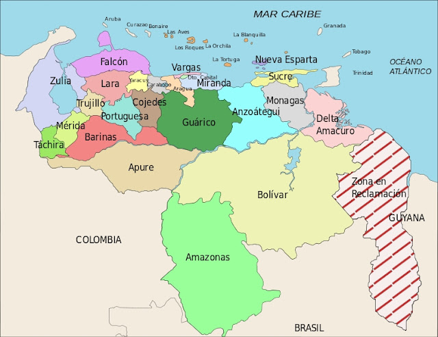 Mapa de venezuela con sus estados y capitales para pintar - Imagui Mapa de venezuela con sus estados y capitales para pintar - Imagui