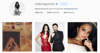 akun instagram Selenagomez 