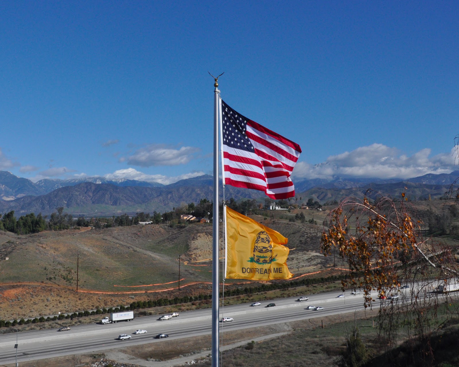 Do It Yourself Commercial Flagpole Installation from one California