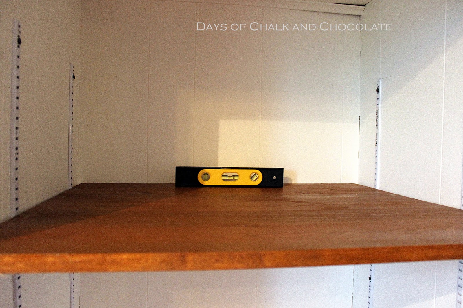 Installing Simple Shelves and Organization Favorites Days of Chalk