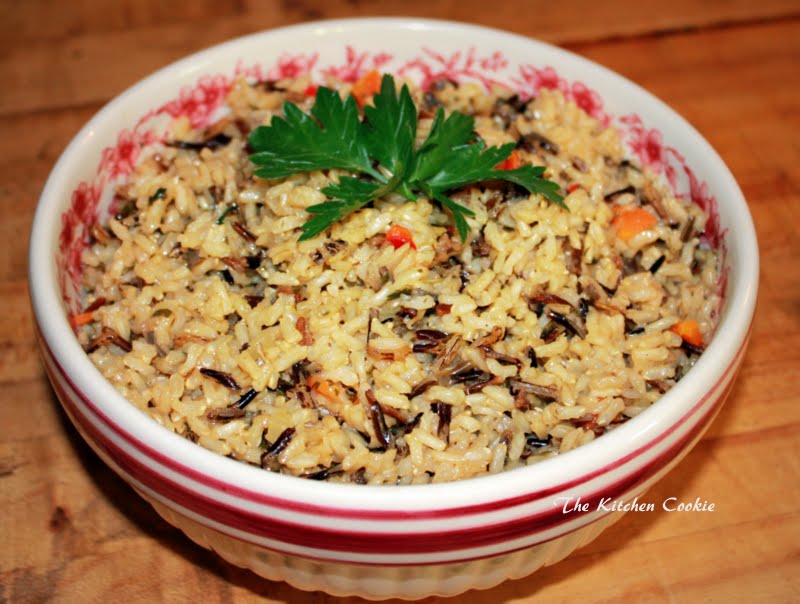 Brown and Wild Rice Pilaf