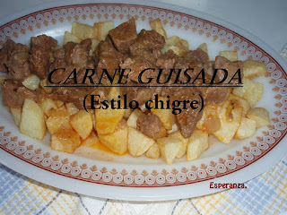 Carne Guisada (estilo Chigre)
