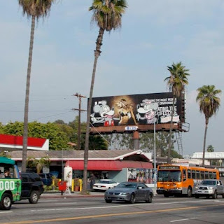 banksy billboard los angeles mickey mouse minnie cocaine model