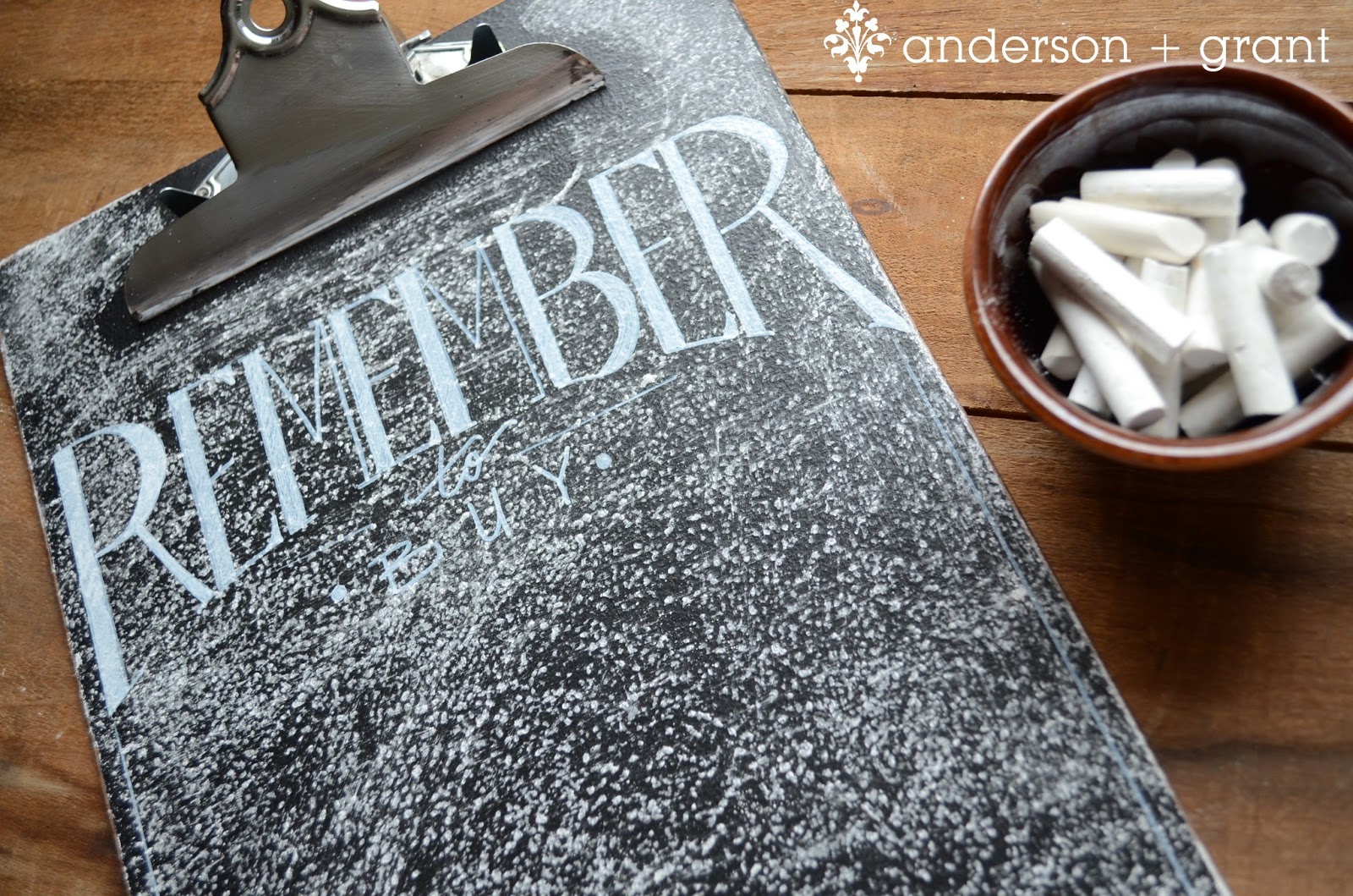 Painting with Chalkboard Paint anderson + grant