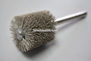 abrasive nylon spiral brush with shank