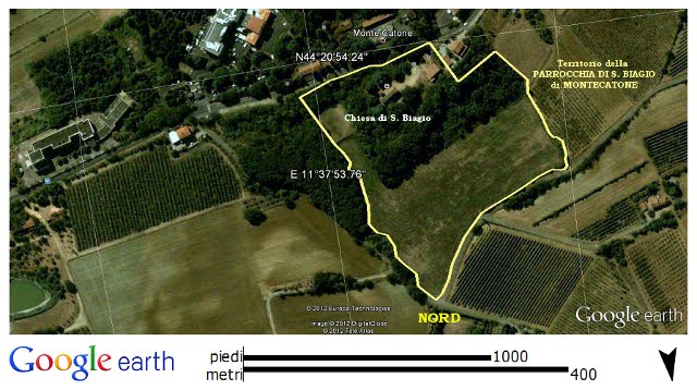 Mappa parrocchia S. Biagio in Montecatone