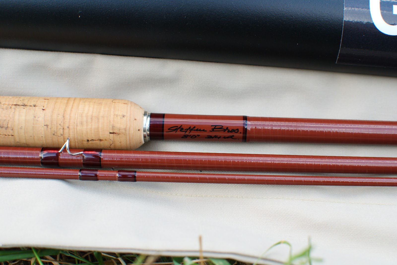 Handcrafted graphite and fiberglass fly rods Steffen Bros.8'0" 3/4wt.