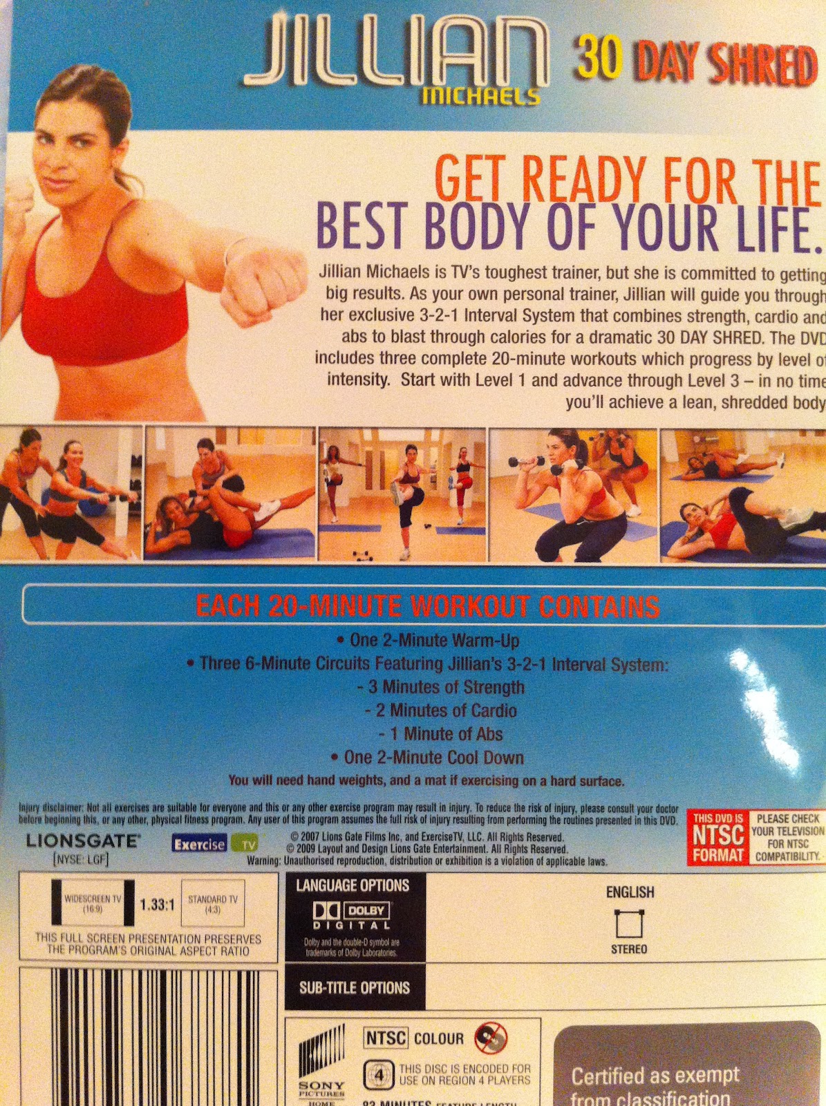 Yakatey Yak Jillian Michael�s 30 Day Shred Review