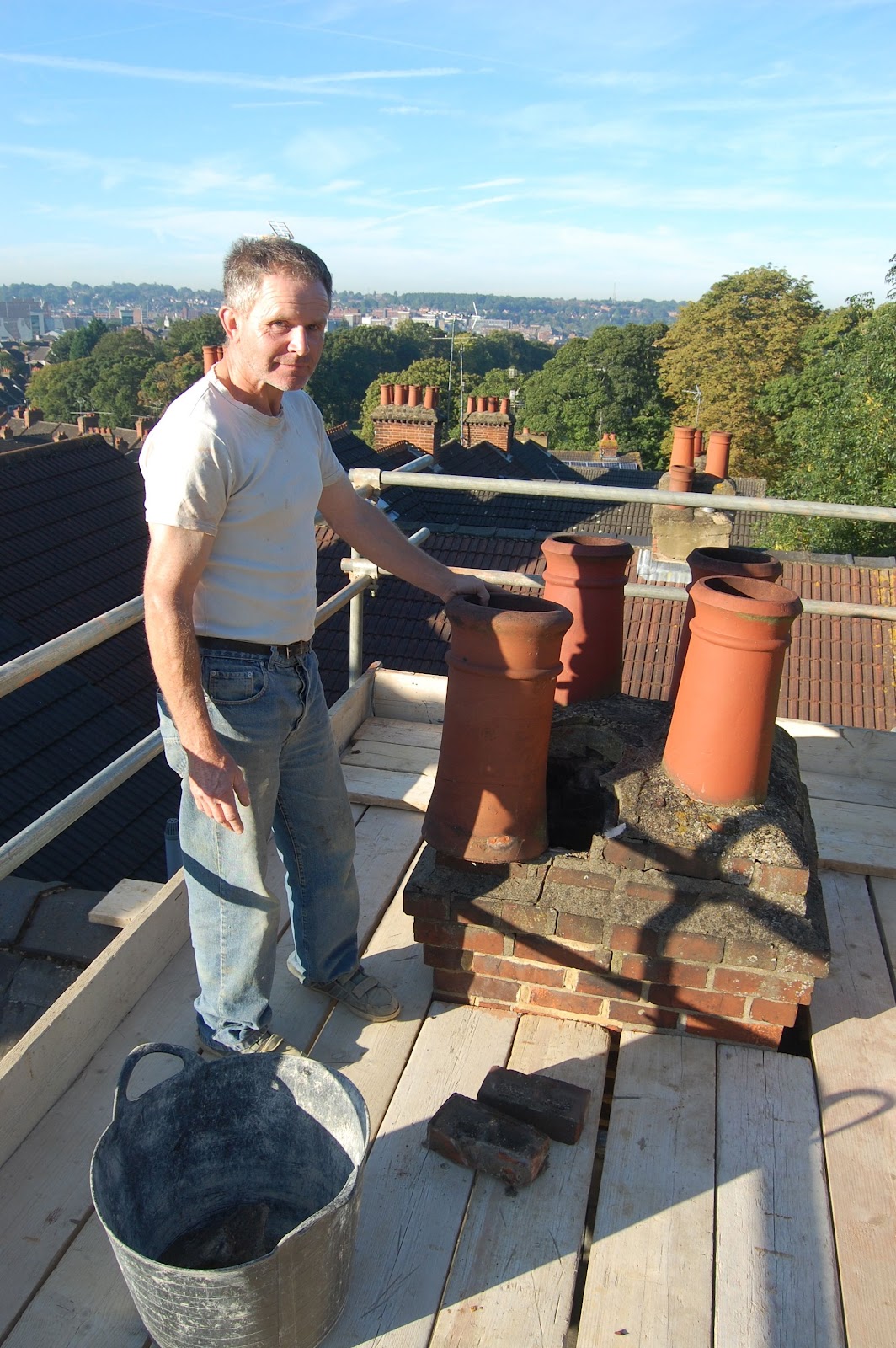 Look what we got on eBay chimney pots 'new' old terracotta clay