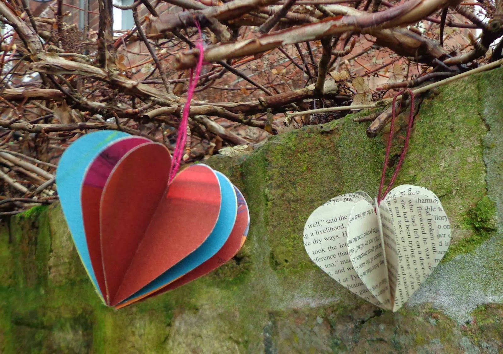 Hippystitch Paper Decorations Valentine S Day 3d Hearts More