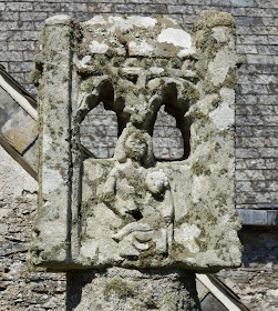 Old stone cross at Lanteglos, Cornwall