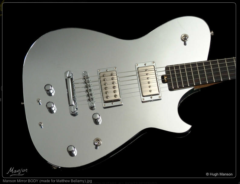 MUSE Manson Mirror Guitar Made for Matthew Bellamy